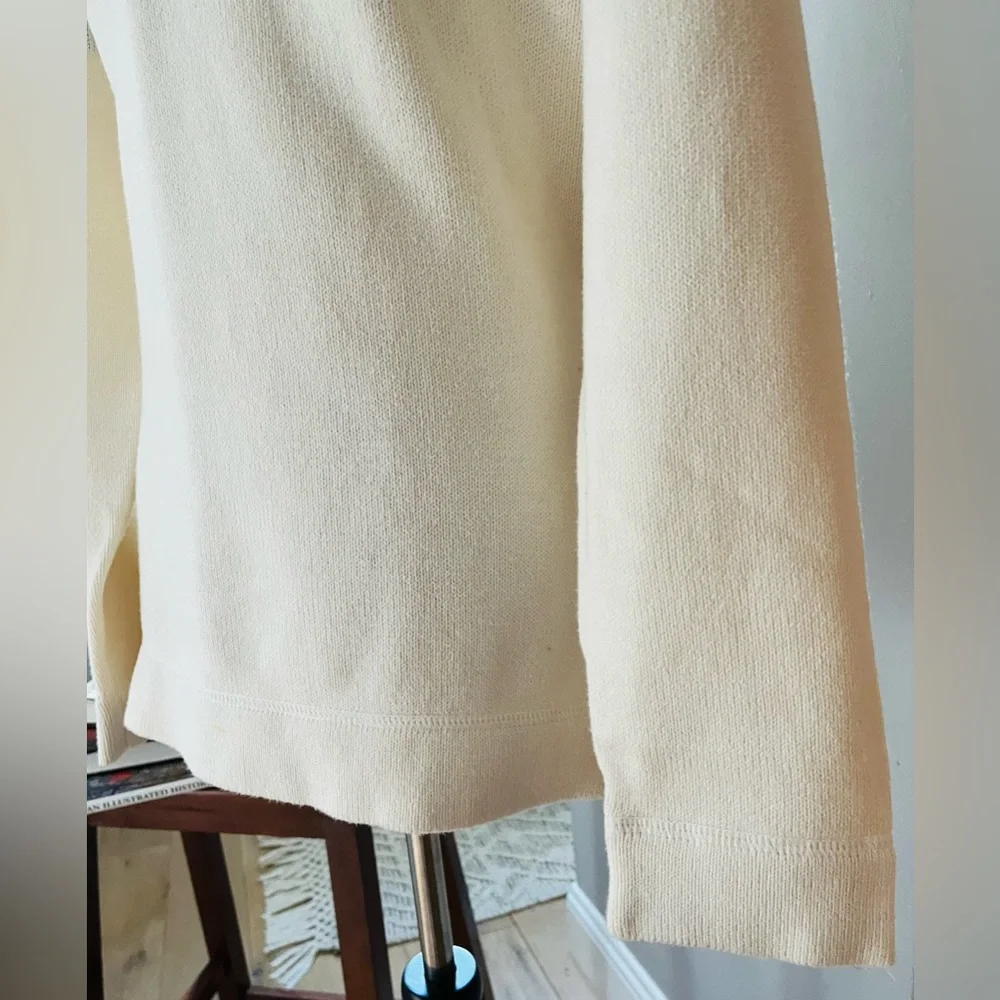 EDDIE BAUER Sweater Pullover NORDIC Snowflake Legend COTTON Blend Crew Neck LRG - Picture 7 of 10